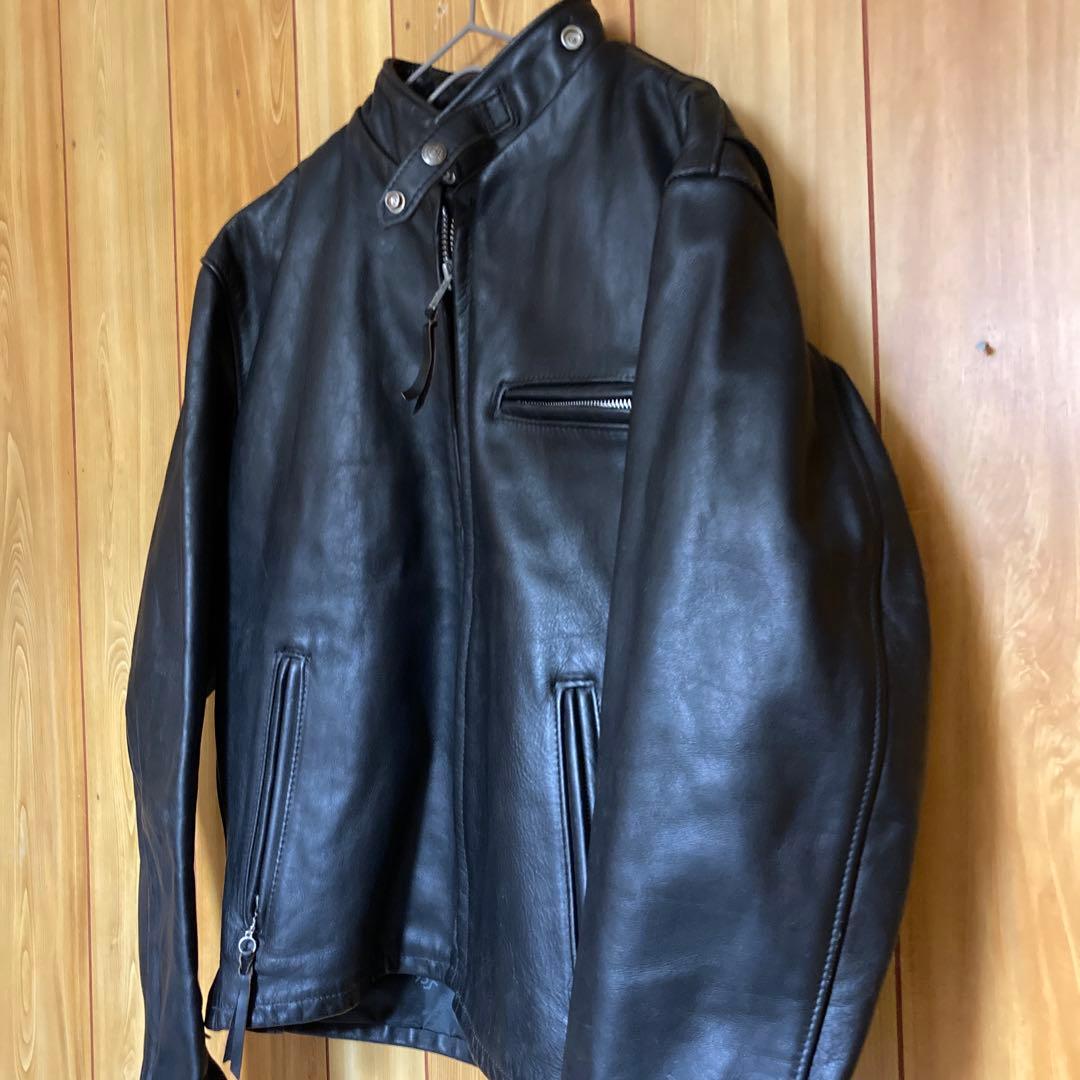 Schott 米国製641 ライナー付 ライダースジャケット ブラック 40