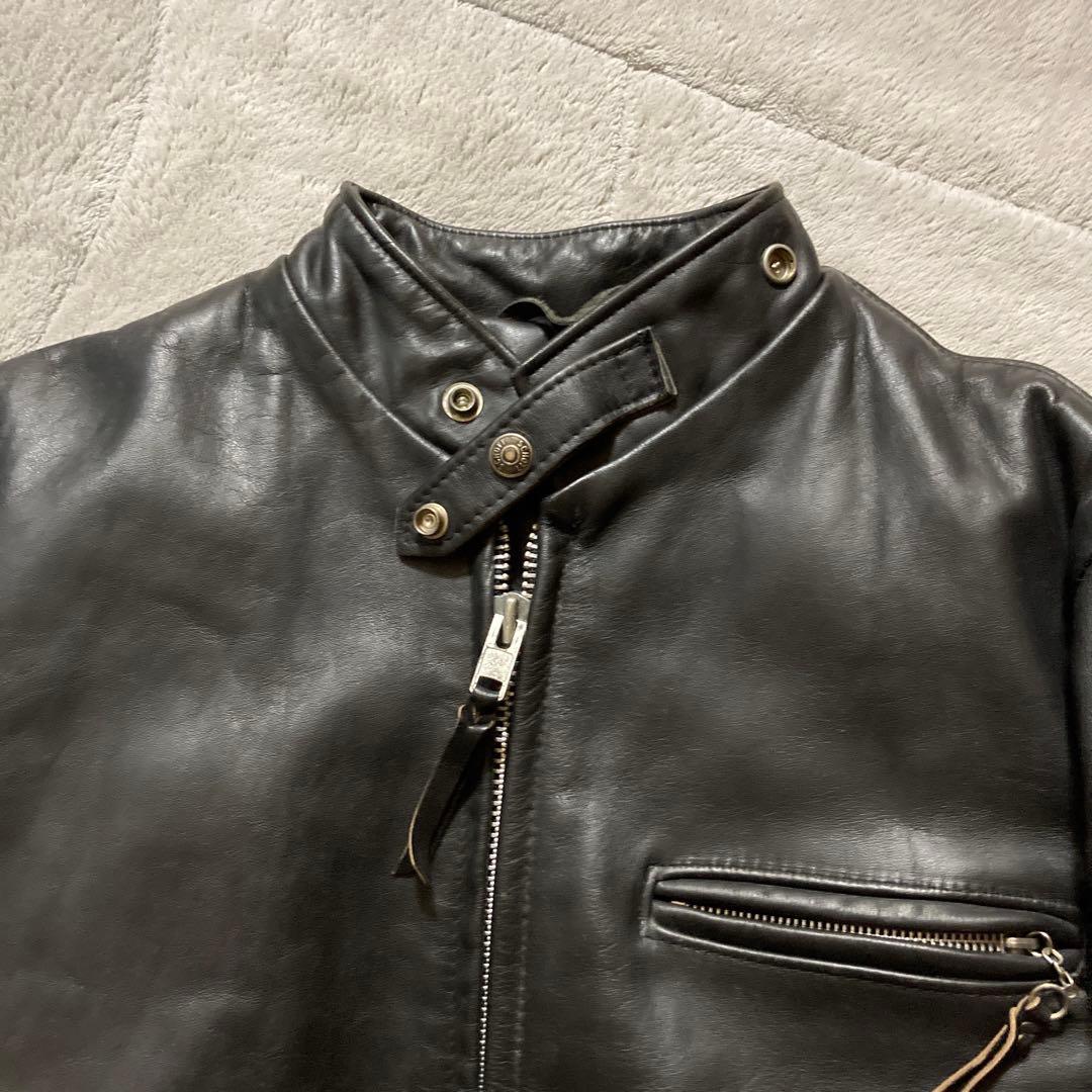 Schott 米国製641 ライナー付 ライダースジャケット ブラック 40