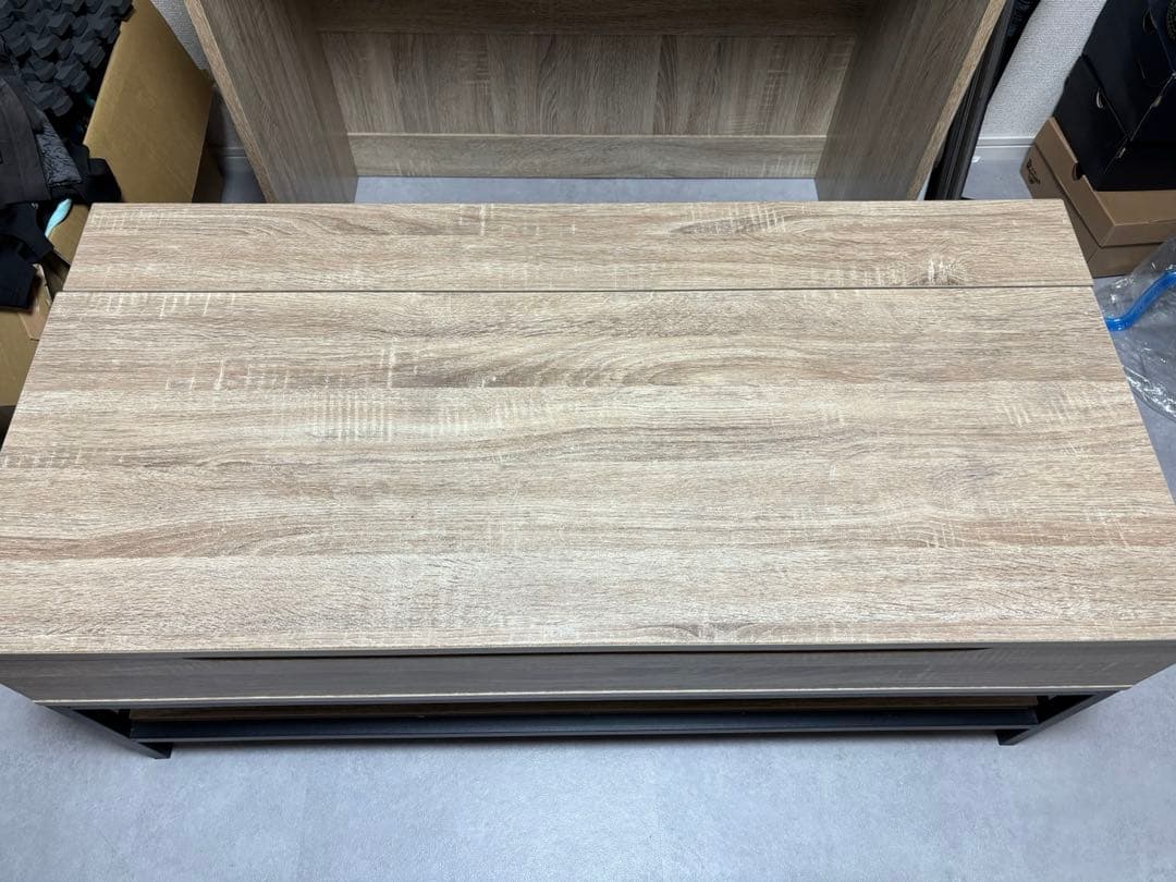 【引取限定】ロウヤ　ローテーブル(昇降可能)