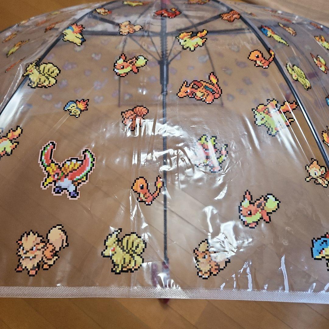 【新品未使用】ポケモン ピクセルアート 傘 ３本セット　炎＆草＆水