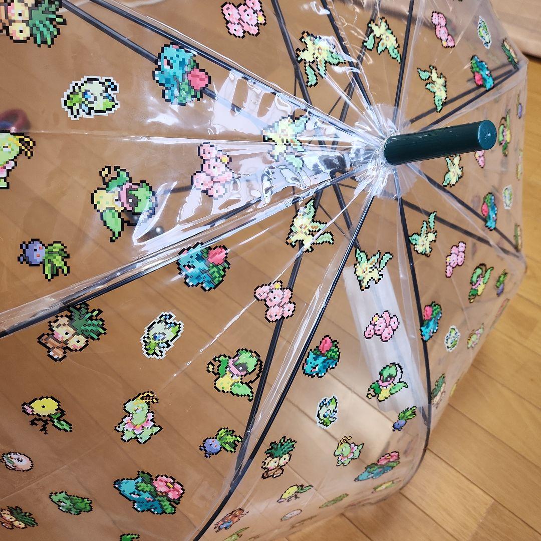 【新品未使用】ポケモン ピクセルアート 傘 ３本セット　炎＆草＆水