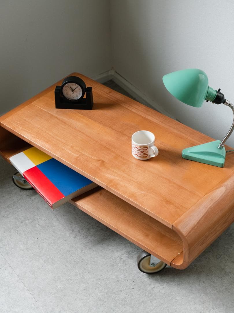 \"boom\" shelf 廃盤 ローボード 曲木 テーブル 北欧 モダン