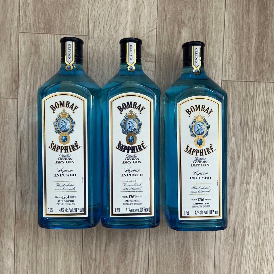 Bombay Sapphire ジン 1.75L 3本セット