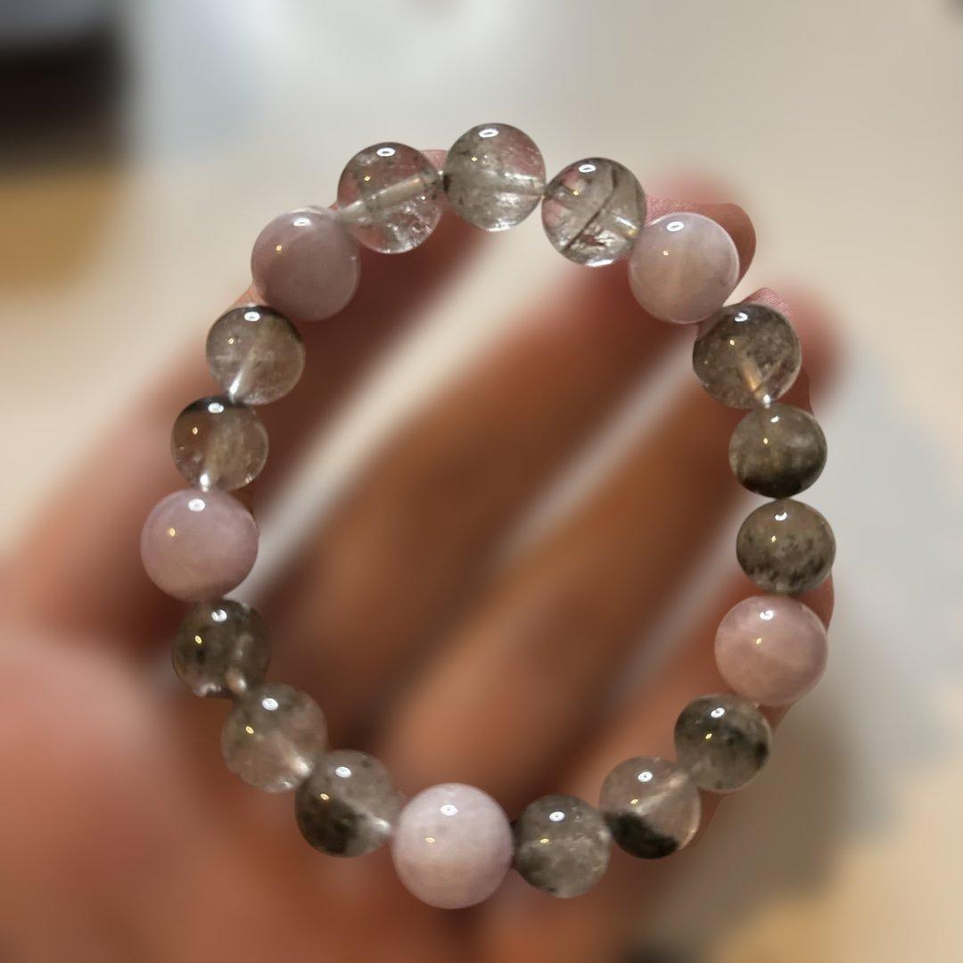 綺麗！ピンククンツァイトとガーデンクオーツ！ずーんとくる！