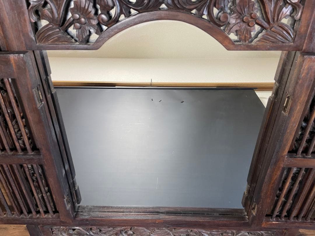 ヴィンテージ　窓枠　鏡