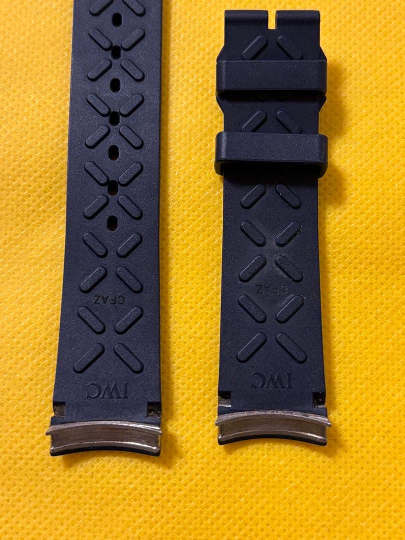 gzgz　IWC ポルトギーゼ クロノグラフ 純正ラバーベルト　ネイビー