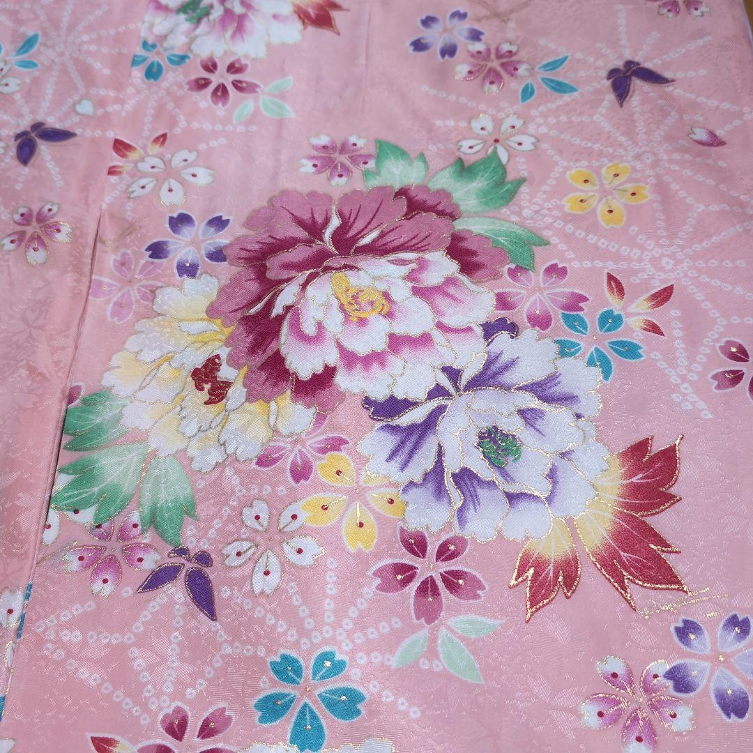 七五三 7歳 女の子 着物セット ピンク花柄