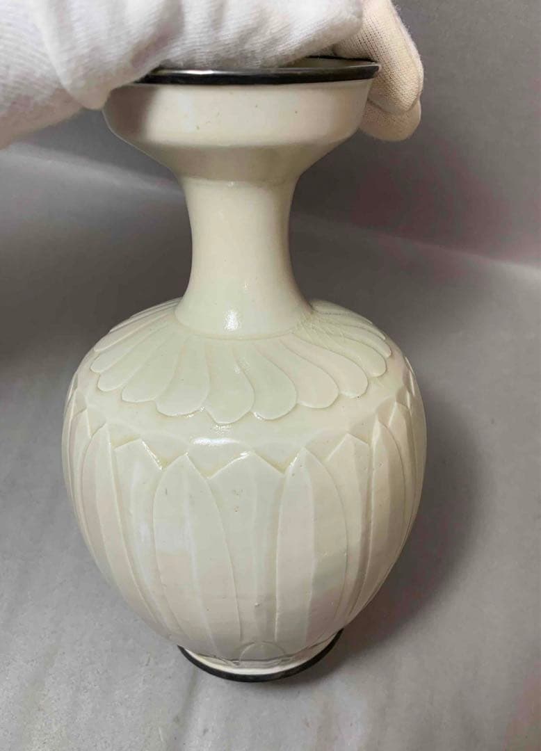 中国 連弁紋瓶　u6220721