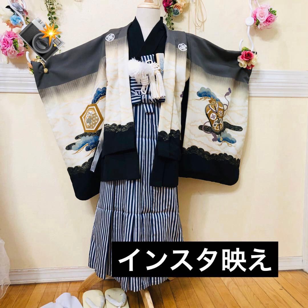 七五三五歳‼️完全️フルセット‼️一番人気兜凛々しい‼️お家からは揃えるなし