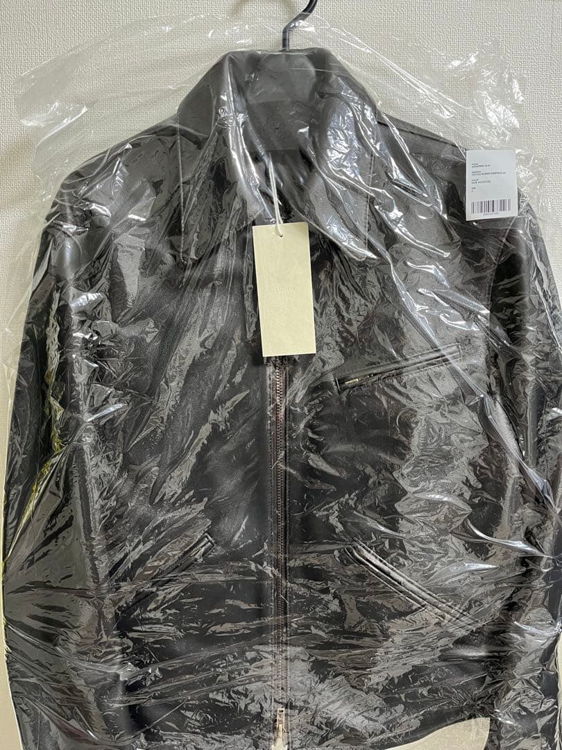 LIDNM VINTAGE WASHED LEATHER ZIP Sサイズ