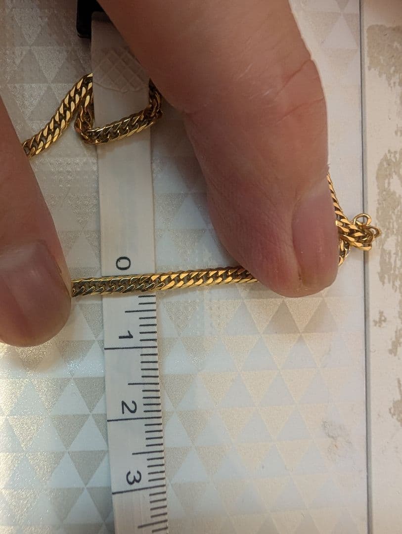 18金 喜平 6面ダブル　アンクレット 23cm