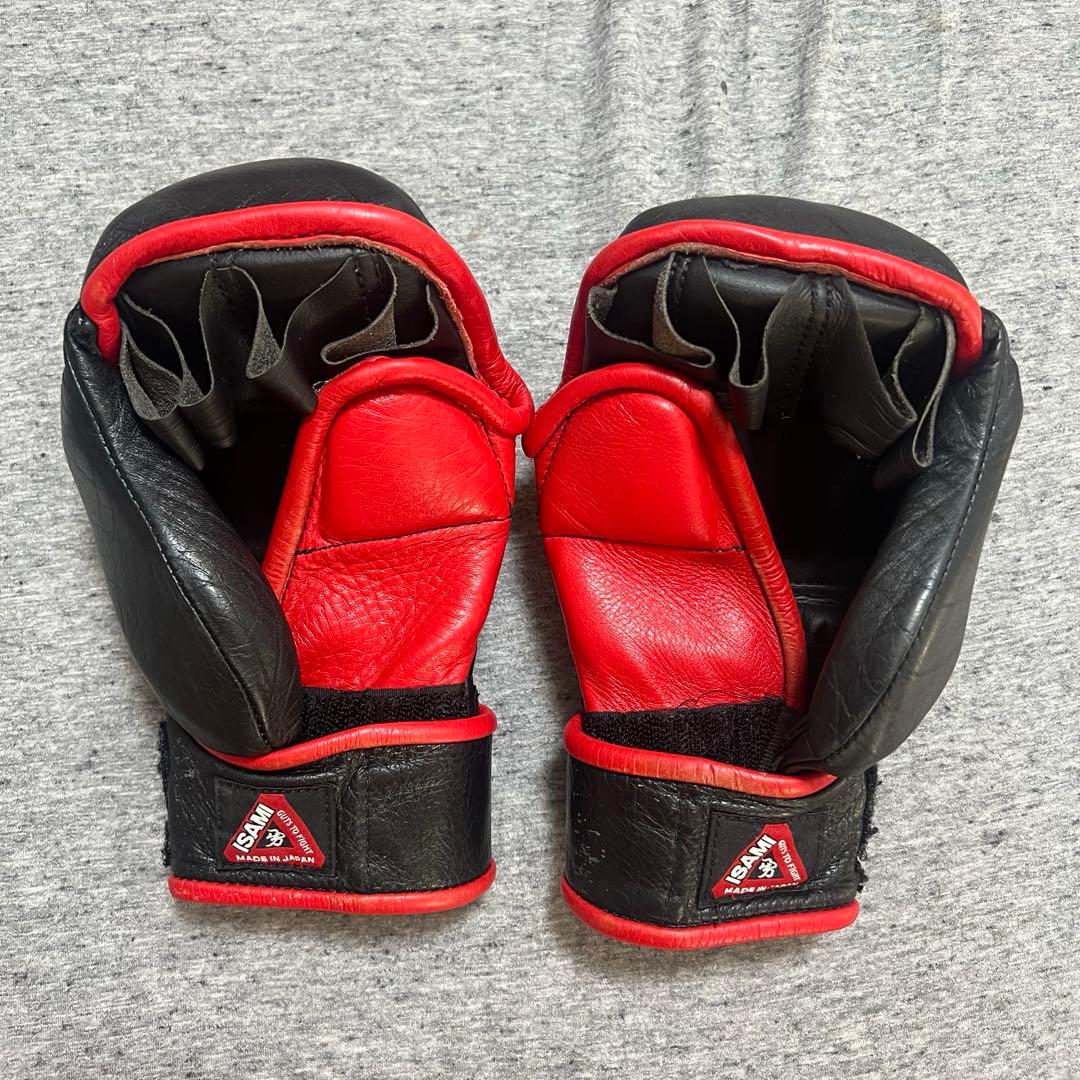 イサミ　パウンドグローブ オープンフィンガー　MMA ISAMI ブラック