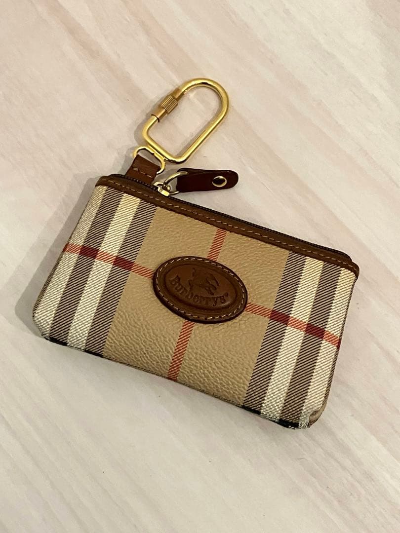 美品　Burberry's バーバリー　ノバチェック　キーリング付ケース