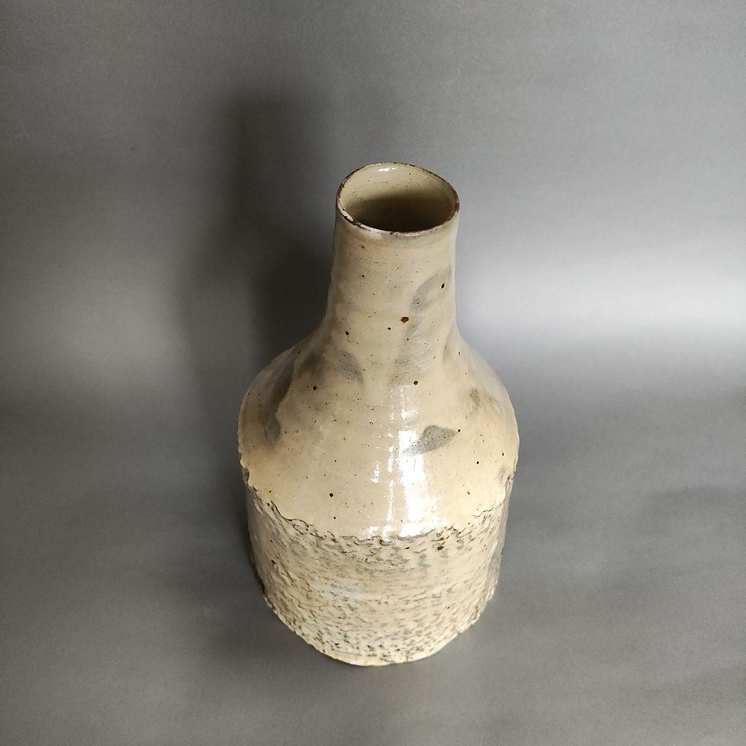 花岡隆　粉引花入　花瓶