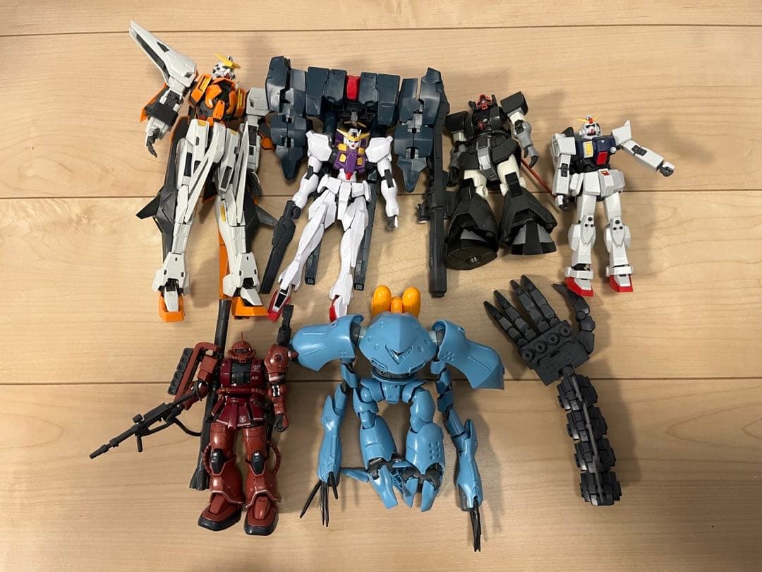 【積みプラ処分】ガンプラ複数＋エアブラシシステム・デカール・ジャンク多数