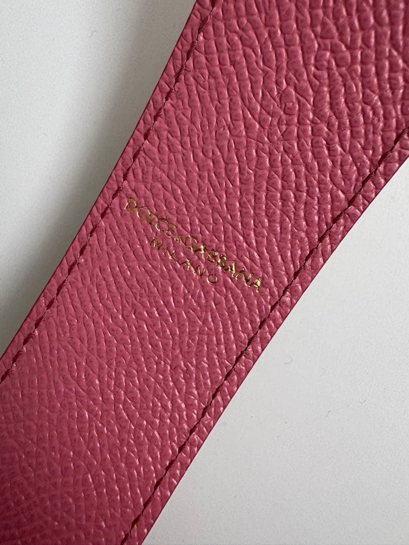 【未使用品】黄　DOLCE & GABBANA バック牛革ショルダーストラップ