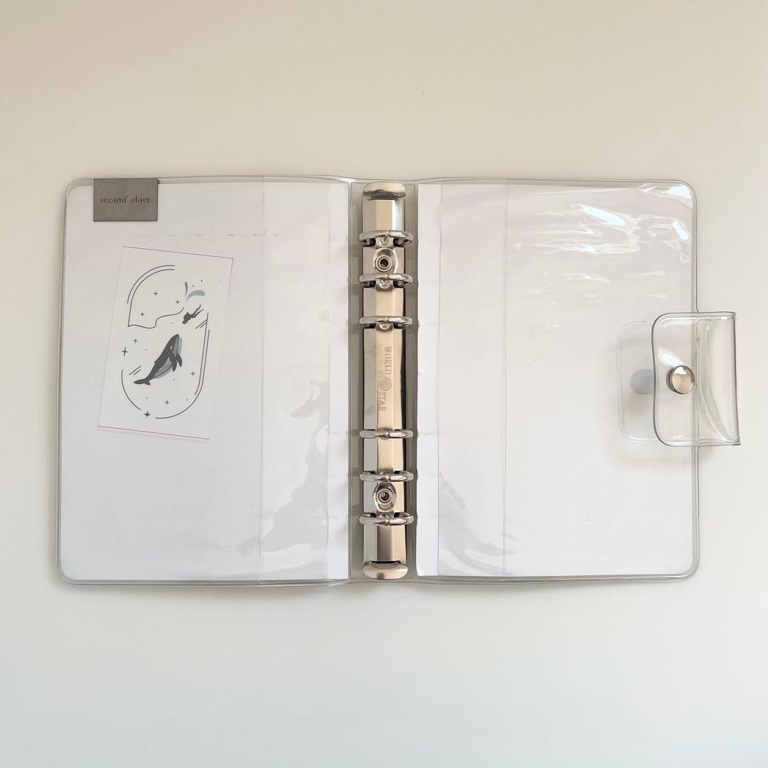 生産中止品　韓国　貯金　バインダー　カバー　A5 pvc 海