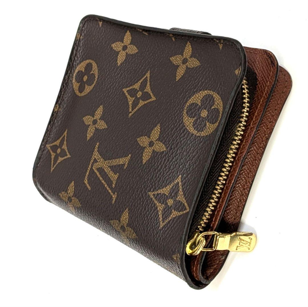 ルイヴィトン モノグラム コンパクトジップ 二つ折り財布 B17