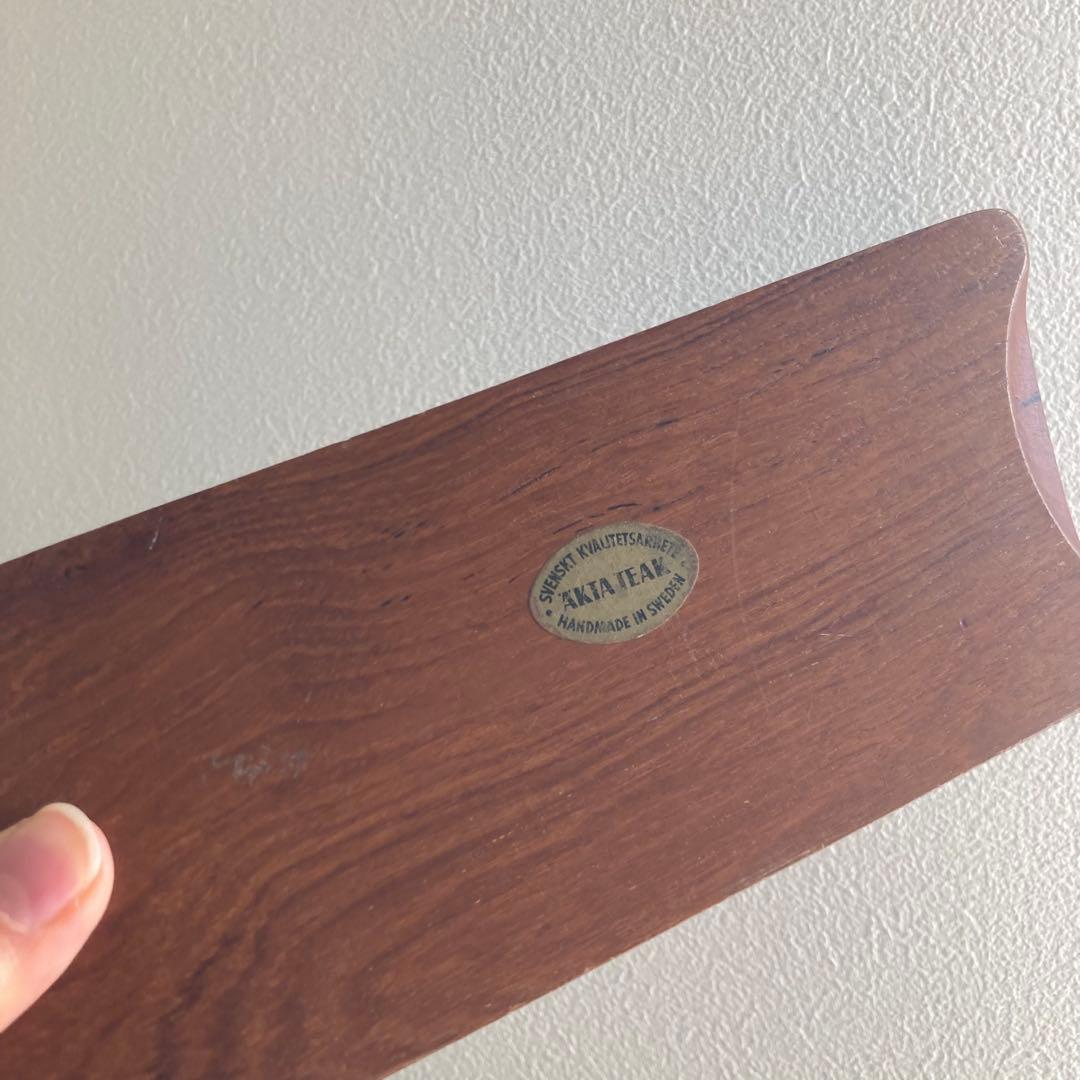 北欧ヴィンテージチークのトーストスタンドブックスタンドやカードスタンドとしても♪