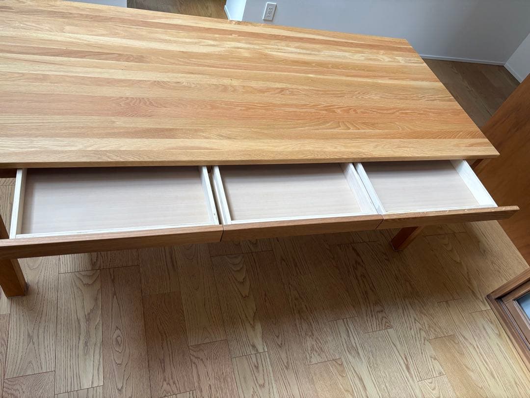 木製テーブル　引き出し付き　180㎝　無印良品