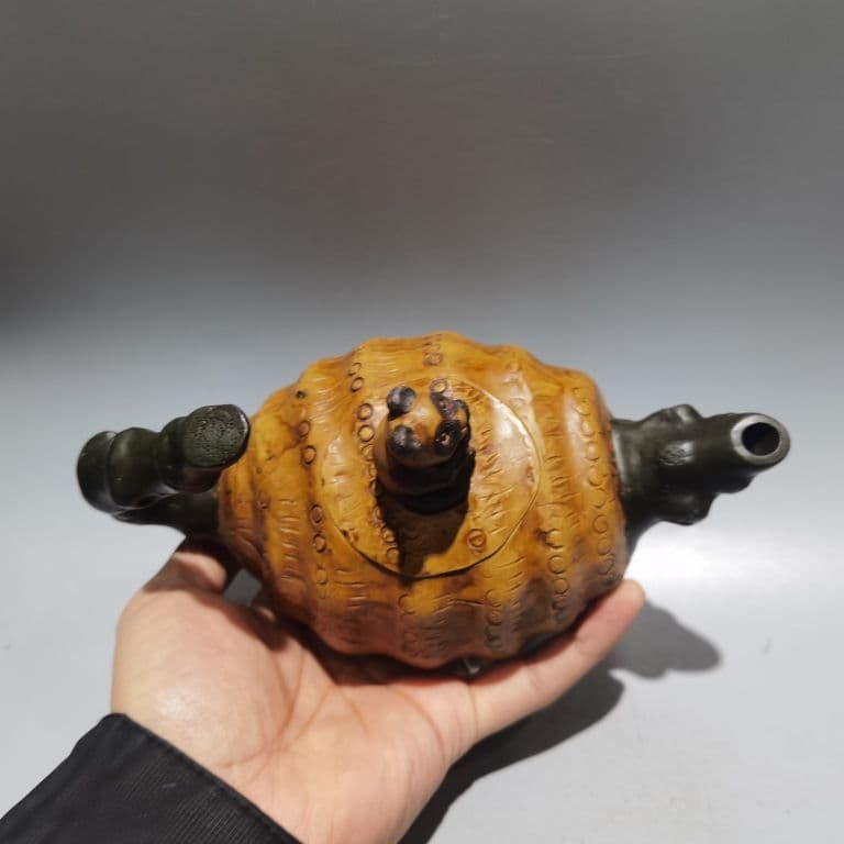 宜興 紫砂壷 パンダ竹の子壺 茶道具 煎茶道具