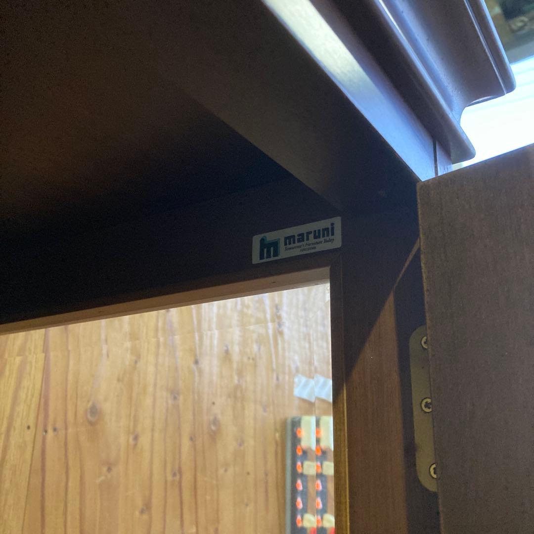 【希少】マルニ木工地中海シリーズのガラスキャビネット