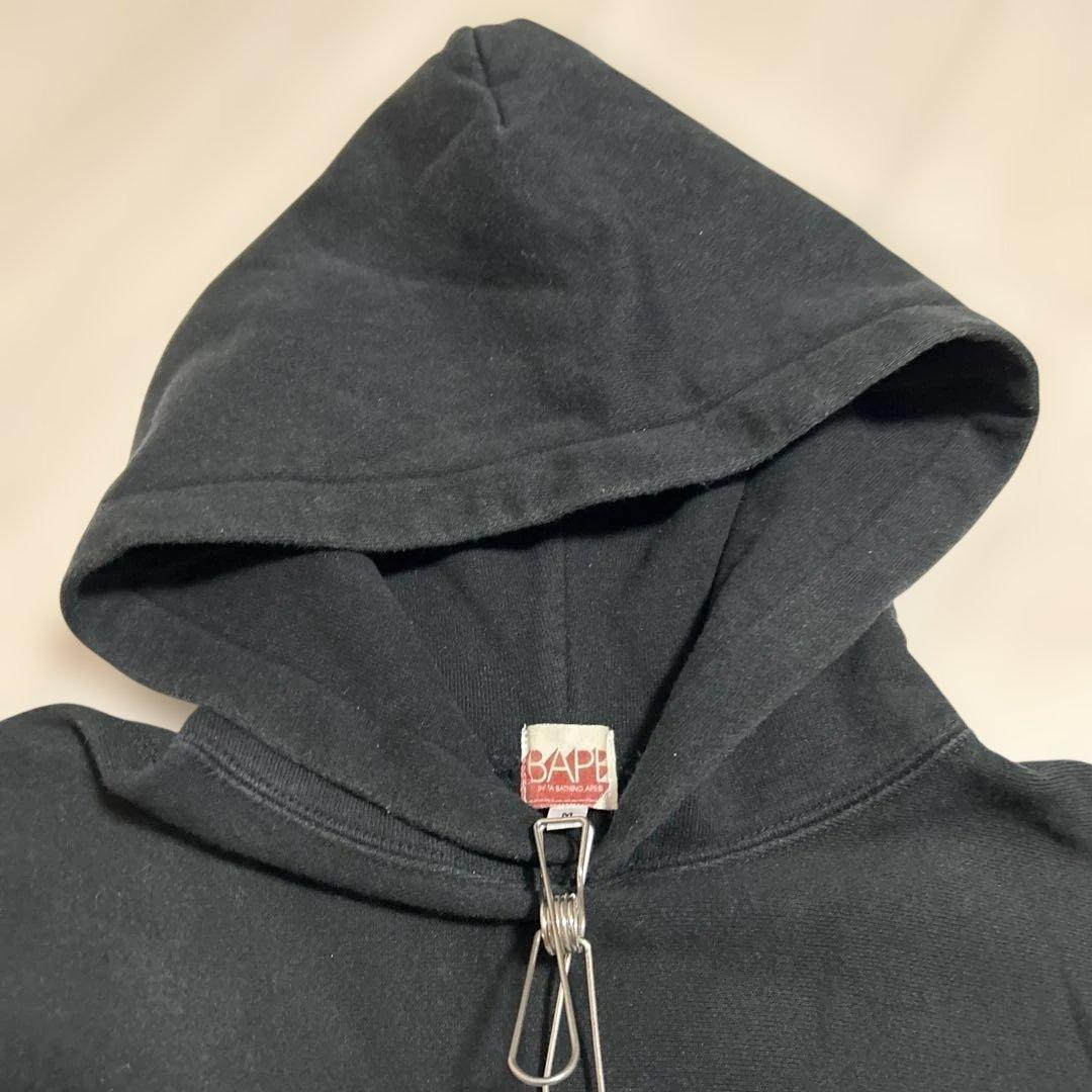 アベイシングエイプ　パーカー　ブラック　Mサイズ
