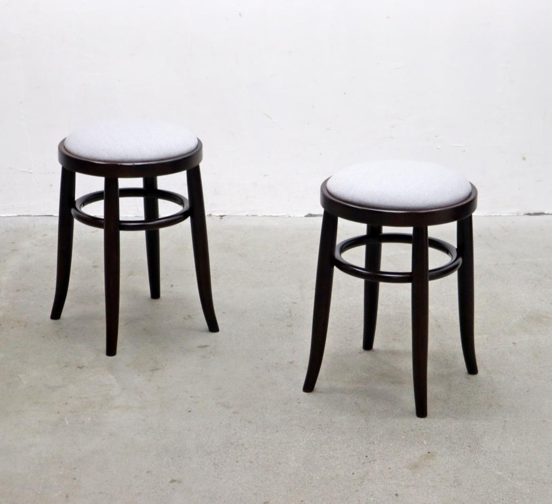 在庫2脚 秋田木工 張替え済み ベントウッド スツール 丸椅子 レトロ モダン