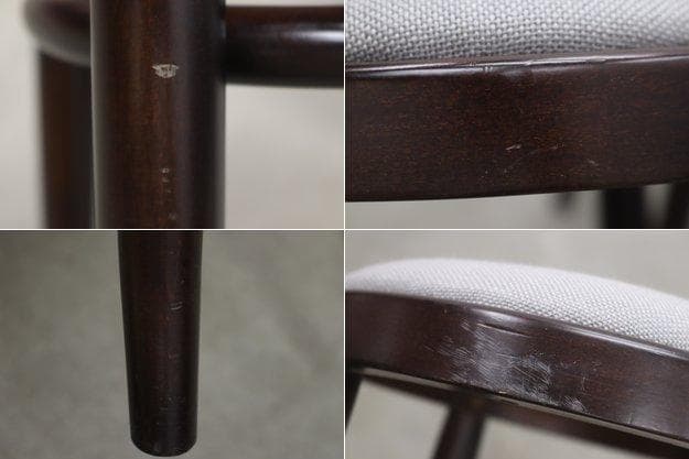 在庫2脚 秋田木工 張替え済み ベントウッド スツール 丸椅子 レトロ モダン