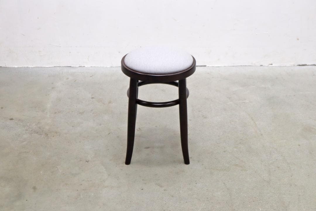 在庫2脚 秋田木工 張替え済み ベントウッド スツール 丸椅子 レトロ モダン
