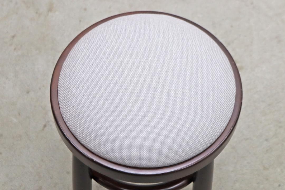 在庫2脚 秋田木工 張替え済み ベントウッド スツール 丸椅子 レトロ モダン