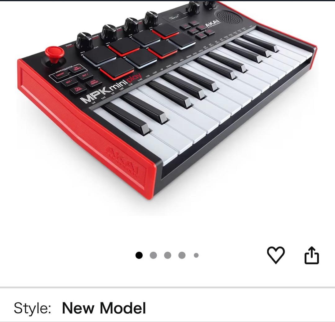 AKAI MPK mini play MIDI キーボード (新しいモデル)