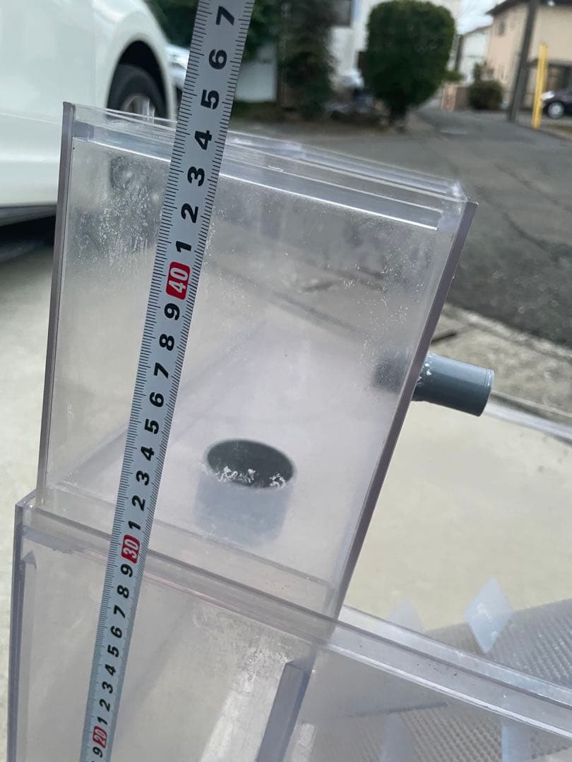 アクリル水槽オーバーフロー用濾過槽４５✖️３０✖️３０