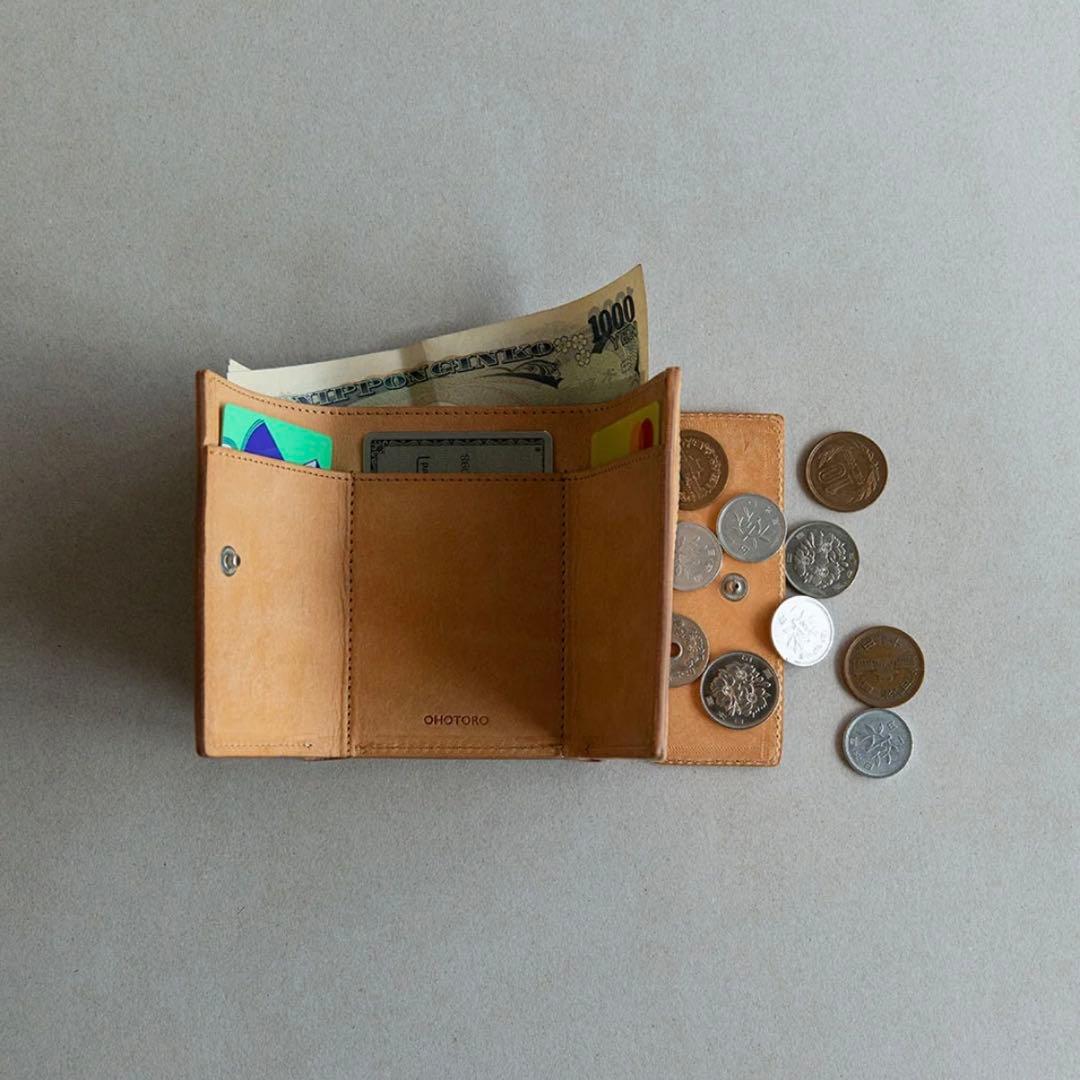 財布・ケース・小物入れ OHOTORO Sabi Wallet natural beige