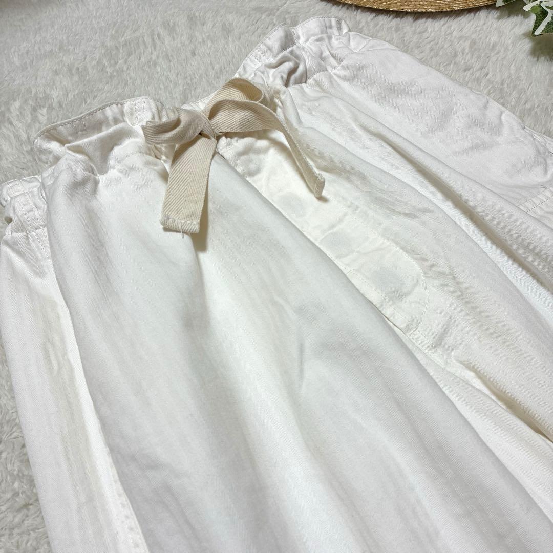 chimala チマラ　ヘリンボーン　カーゴパンツ　Mサイズ　オフホワイト