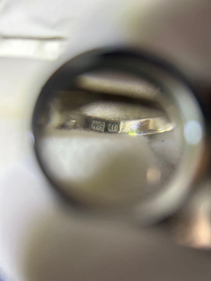 K14WG 昭和アンティークリング約10号 地金のみ