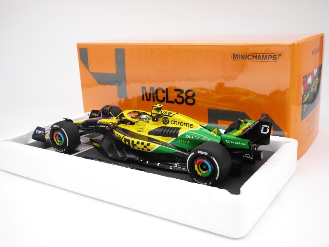 1/18 マクラーレン MCL38 モナコGP セナ トリビュート L.ノリス