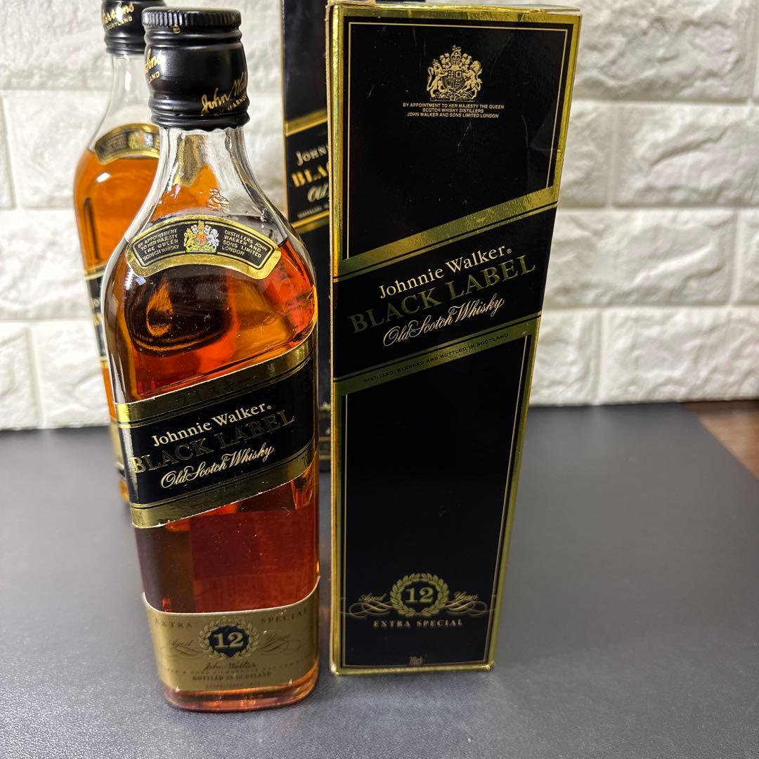 ジョニーウォーカー古酒 12年 エクストラスペシャル 黒キャップ 2本 未開封