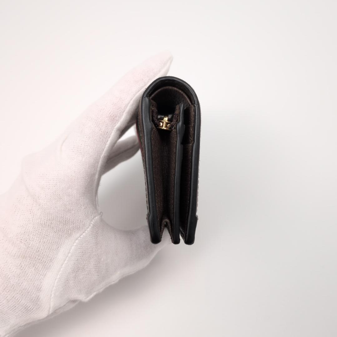 良品✨　グッチ ２つ折り財布 オフィディア PVC ブラウン 0I7