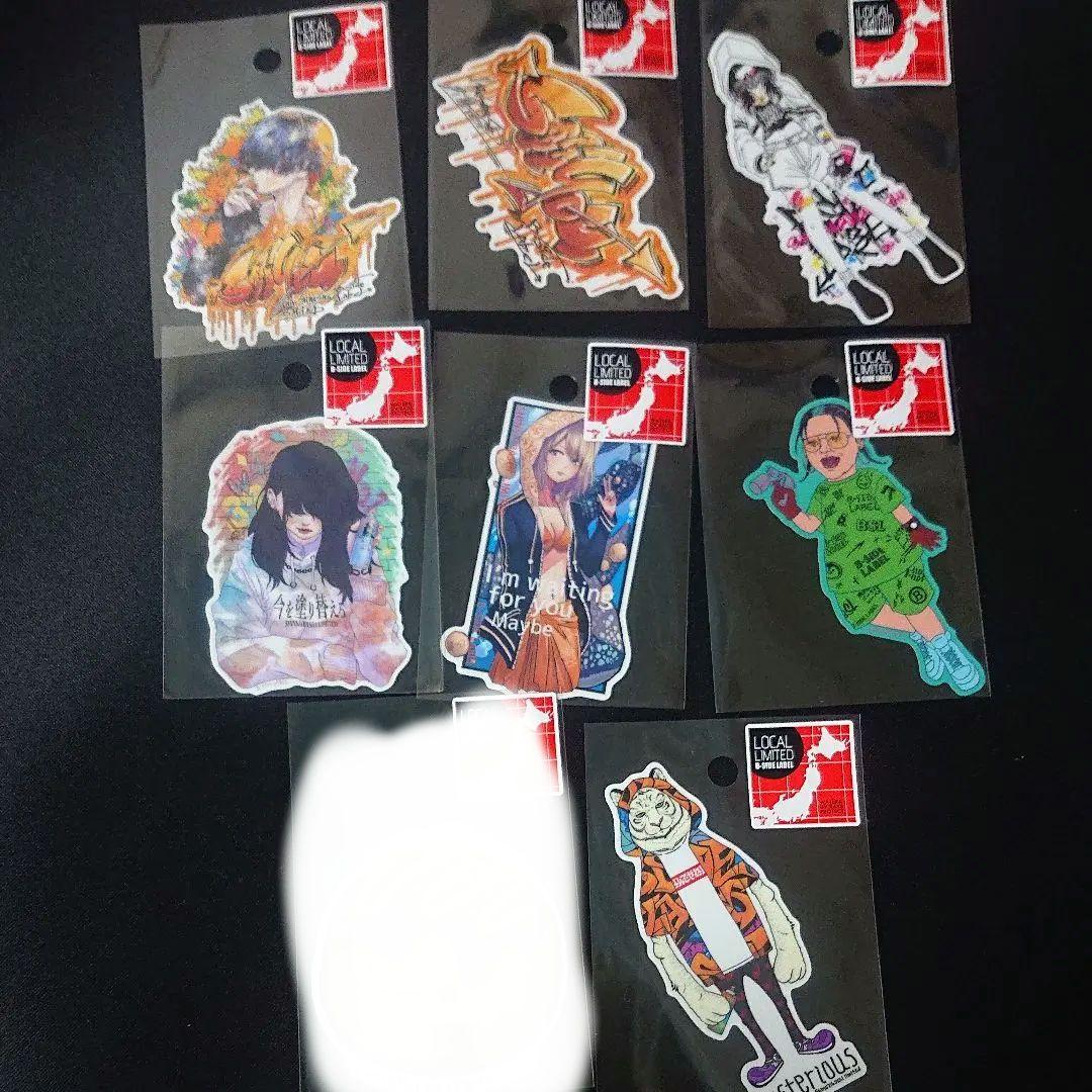 ビーサイドレーベル 心斎橋2周年 ステッカー 7種類