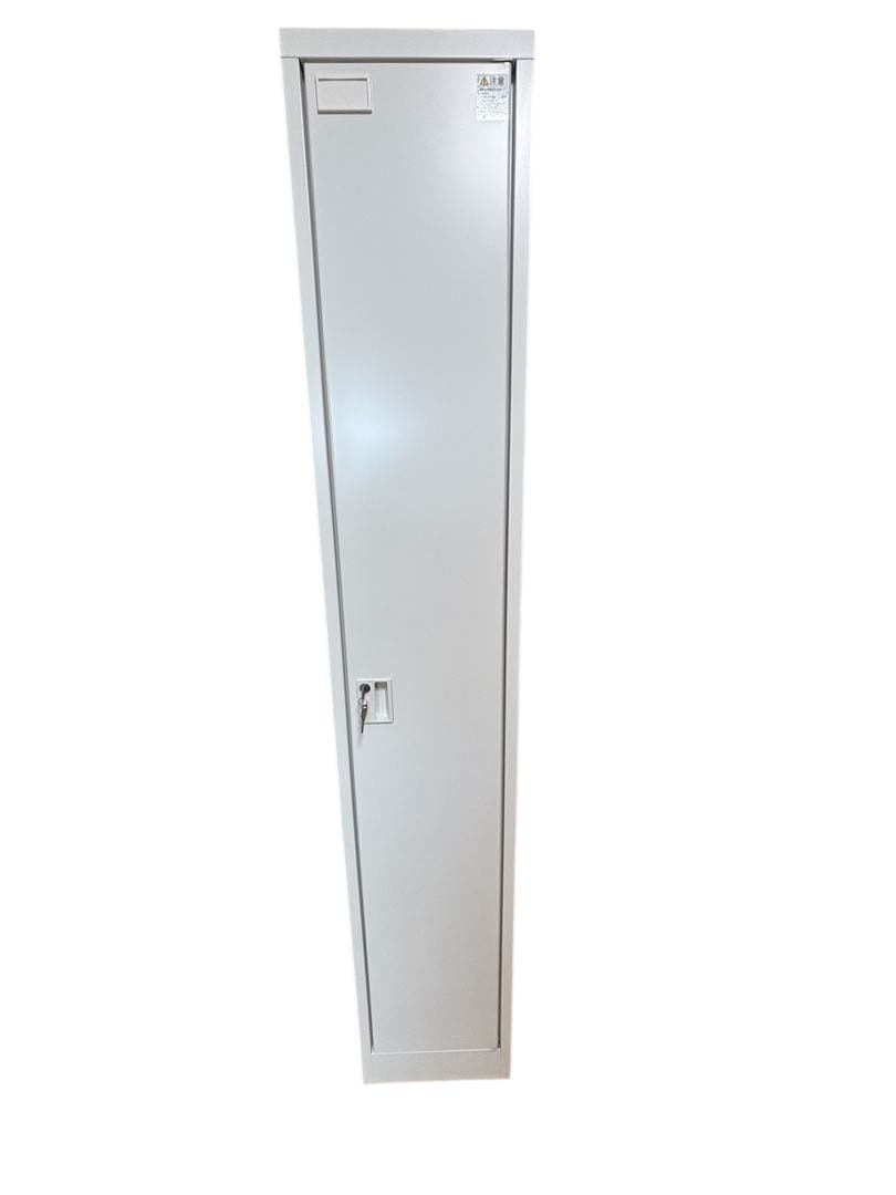 衣類ロッカー ホワイト 鍵付き