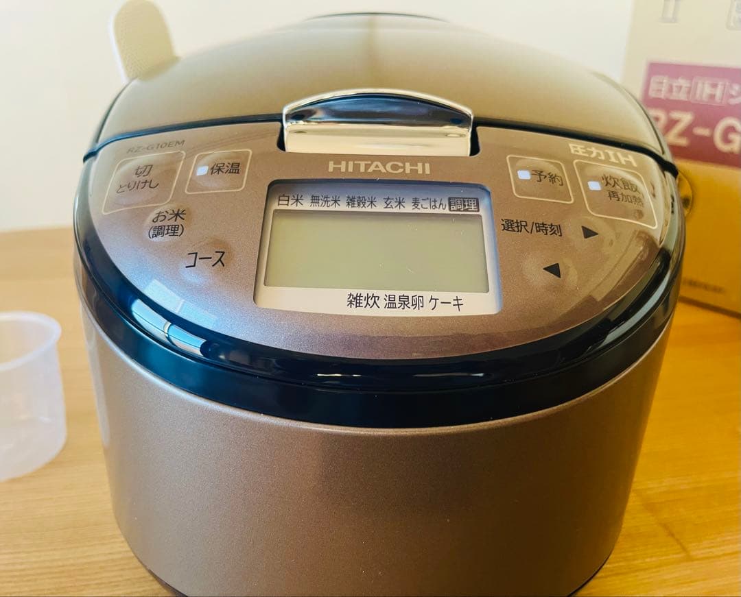 HITACHI RZ-G10EM-T 炊飯器 5.5合 ブラウンメタリック
