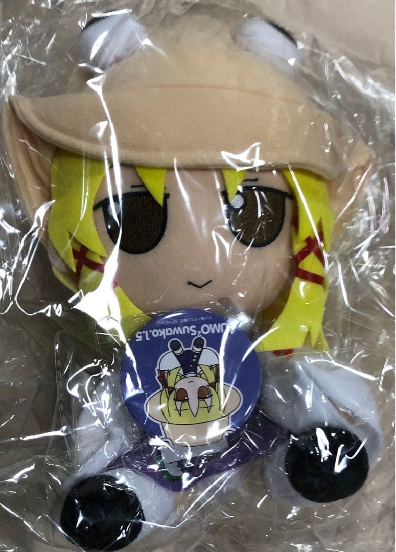 【新品未開封】東方　ぬいぐるみ　ふもふもすわこ。(そのいってんご) 缶バッジ付き