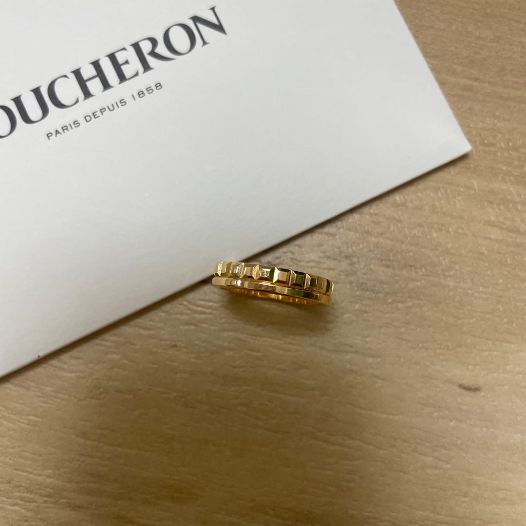 限界値下げ ブシュロン キャトルラディアントリングハーフ PG #51 11号