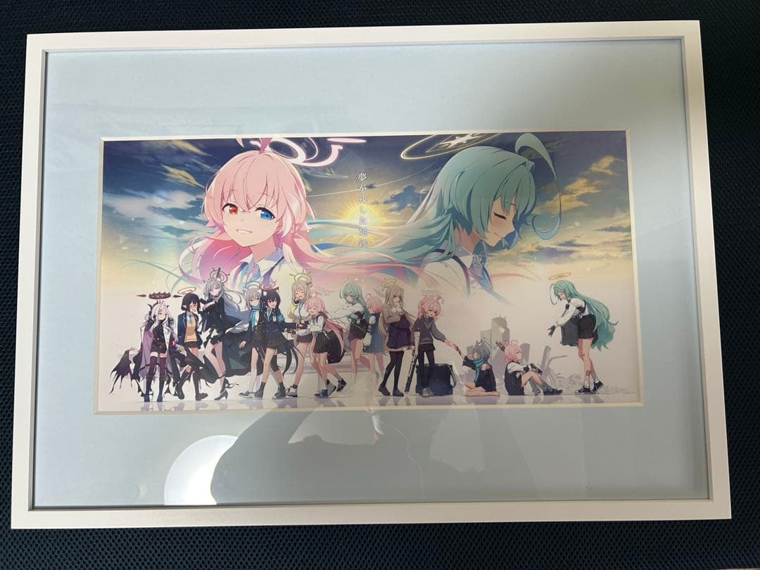 ブルーアーカイブ 夢が残した足跡 額装イラスト 箔加工アート ブルアカ