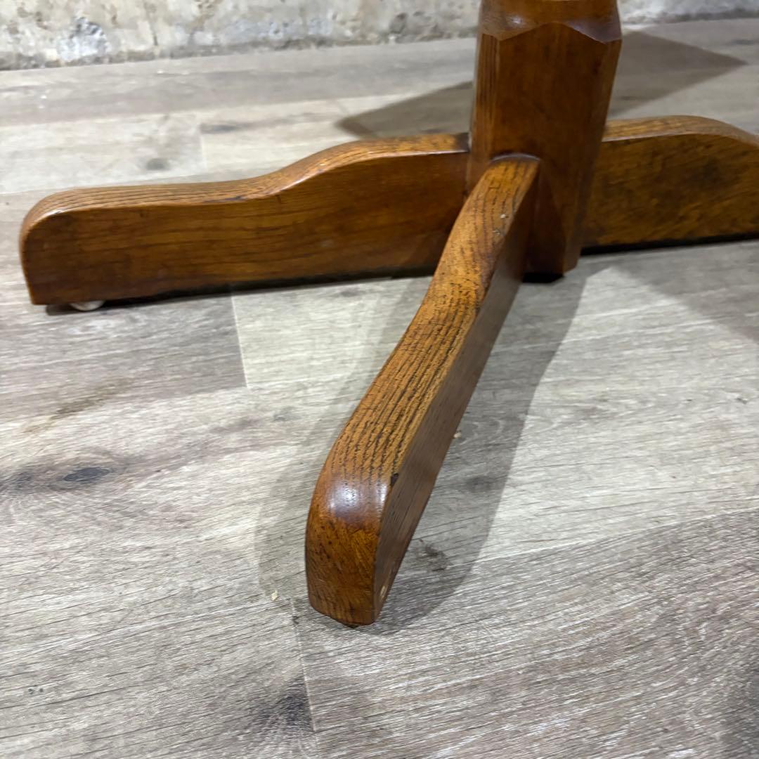 カフェテーブル　センターテーブル　オーク材　②