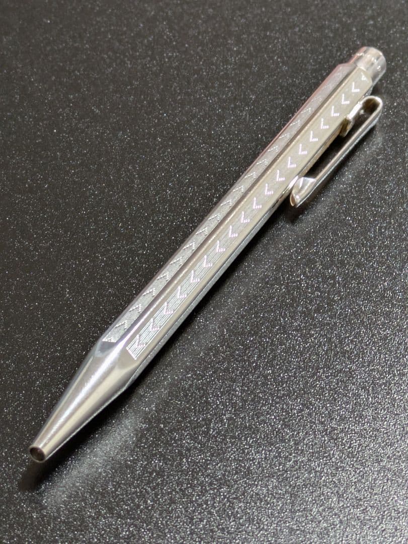 カランダッシュ エクリドール　シェブロン　シルバー　ボールペン 美品