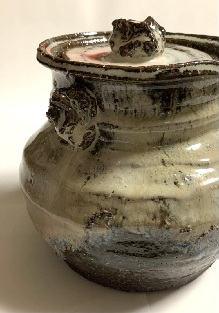 萩焼　凌雲窯　水指　小久保凌雲氏作