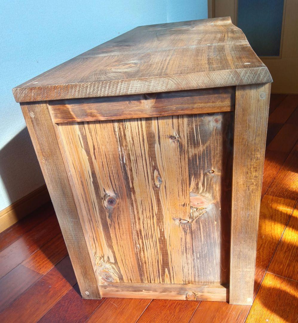 週末（金土日）価格＊レトロ風ＴＶボード＊檜の一枚板使用の天板