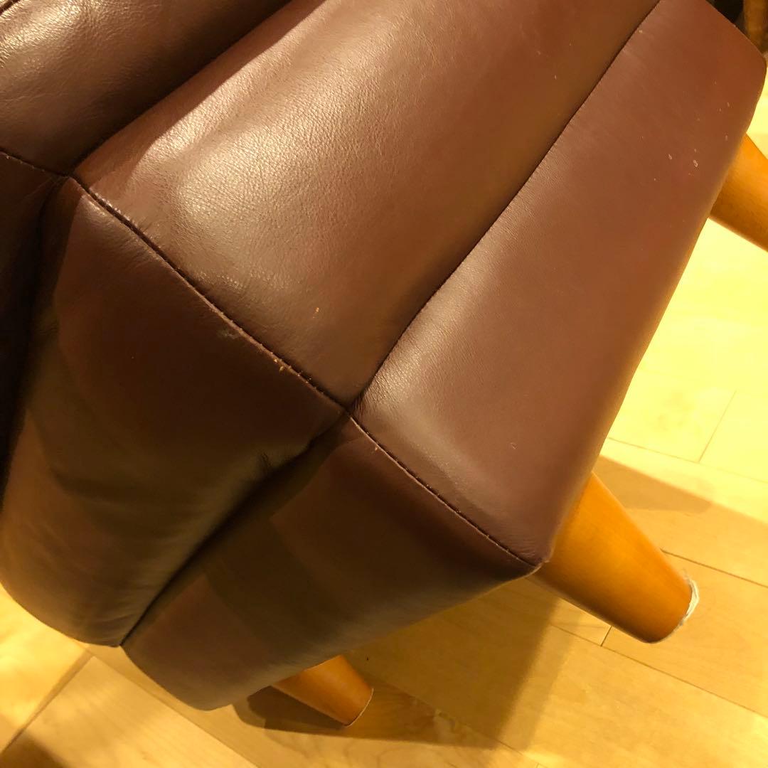 IDC 大塚家具　オットマン　レザー